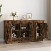 vidaXL Sideboard Smoked Oak 102x35x55 cm Engineered Wood