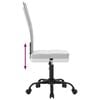 vidaXL Office Chair Height Adjustable White Mesh Fabric