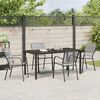 vidaXL Garden Dining Set 5 pcs Anthracite Powder-Coated Steel