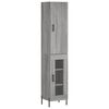 vidaXL Highboard Grey Sonoma 34,5x34x180 cm Engineered Wood