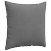vidaXL Sofa Pillows 2 pcs Dark Grey 60 x 60 cm Fabric