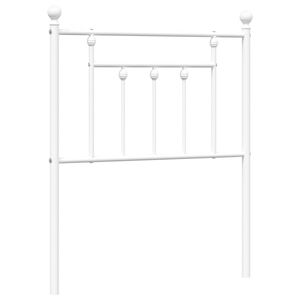 vidaXL Metal Replace Headboard White 75 cm