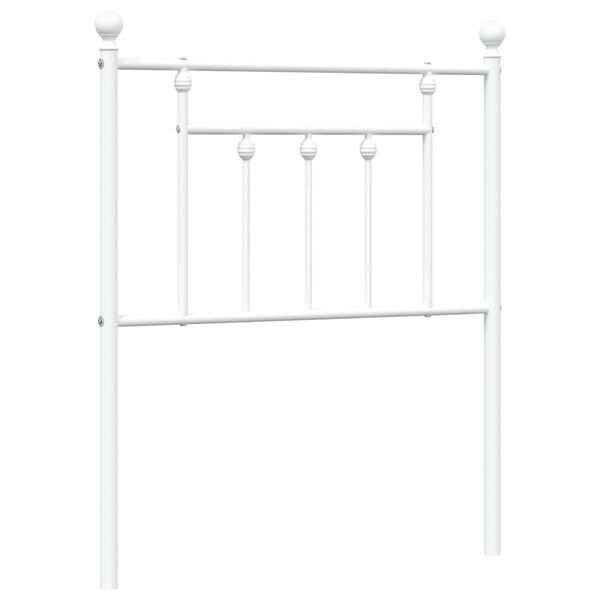 vidaXL Metal Replace Headboard White 75 cm