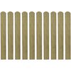 vidaXL Impregnated Fence Slats 10 pcs Wood 80 cm