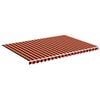 vidaXL Awning Replacement Fabric Orange and Brown 500x350 cm Polyester
