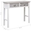vidaXL Console Table Grey 90x30x77 cm Wood