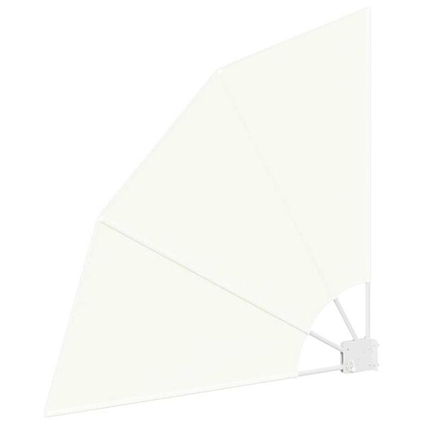 vidaXL Balcony Privacy Screen Cream 115 x 115 cm Polyester