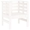 vidaXL Garden Chairs 2 pcs White 61.5x53x71 cm Solid Wood Pine