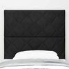vidaXL LED Headboard with Headboard Black 90 cm Faux Leather