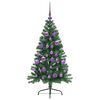 vidaXL Artificial Pre-lit Christmas Tree Green 120 cm PVC