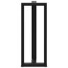 vidaXL Bar Table Legs T-Shaped 2 pcs Black 40x35x(100-101) cm Steel