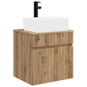 vidaXL Wall-mounted Sink Vanity Artisan Oak 49 x 41 x 63 cm