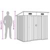 vidaXL Garden Shed Anthracite Steel