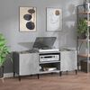 vidaXL Record Cabinet Concrete Grey 121x38x48 cm Engineered Wood