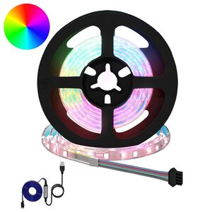 vidaXL LED Strip 2 pcs Black and Transparent Copper and Plastic