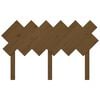 vidaXL Bed Headboard Honey Brown 132x3x81 cm Solid Wood Pine