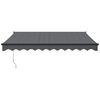 vidaXL Retractable Awning Anthracite 3x2.5 m Fabric and Aluminium