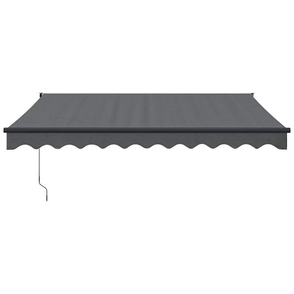 vidaXL Retractable Awning Anthracite 3x2.5 m Fabric and Aluminium