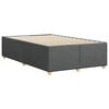 vidaXL Bed Frame without Mattress Dark Grey Double Fabric