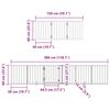 vidaXL Dog Gate with Door Foldable 12 Panels Black 600 cm Poplar Wood