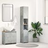 vidaXL Bathroom Cabinet Concrete Grey 30x30x183.5 cm Engineered Wood