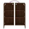 vidaXL TV Wall Cabinet Brown Oak 40.5x30x90 cm Engineered Wood