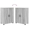 vidaXL Bathroom Furniture Set 4 pcs Grey sonoma Engineered wood