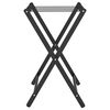 vidaXL Luggage Rack Black 68.5x38x58 cm Bamboo