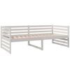 vidaXL Day Bed without Mattress White 90x190cm Solid Wood Pine