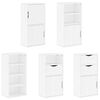 vidaXL Side Cabinets 5 pcs ODDA White 40x24x79 cm Solid Wood Pine