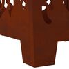 vidaXL Fire Pit Brown 40 x 40 x 40 cm Steel