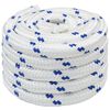 vidaXL Multipurpose Utility Rope 30 mm 10 m White and Blue PP