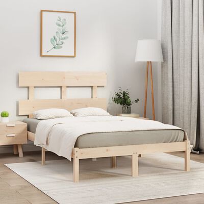 vidaXL Bed Frame Solid Wood 150x200 cm King Size