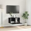 vidaXL TV Cabinet Set Black 60 x 30 x 30 cm Engineered Wood
