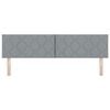 vidaXL Headboard with Headboard Light Grey 180 cm Faux Leather