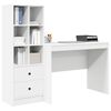 vidaXL Desk with Drawer 2 pcs White