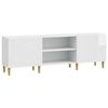 vidaXL TV Cabinet 150 x 31 x 50 cm High Gloss White Engineered Wood