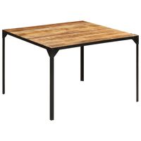 vidaXL Dining Table 110x110x76 cm Solid Wood Mango