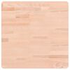 vidaXL Table Top 50x50x4 cm Square Solid Wood Beech