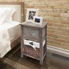 vidaXL Bedside Cabinets 2 pcs Wood Brown