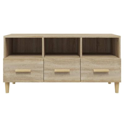 vidaXL TV Cabinet Sonoma Oak 102x36x50 cm Engineered Wood
