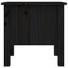 vidaXL Side Table Black 40x40x39 cm Solid Wood Pine