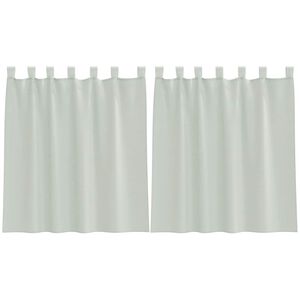 vidaXL Voile Curtains with Loops 2 pcs Light Grey 140x140 cm