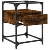 vidaXL Bedside Cabinets 2 pcs Smoked Oak 40x40x55 cm Engineered Wood