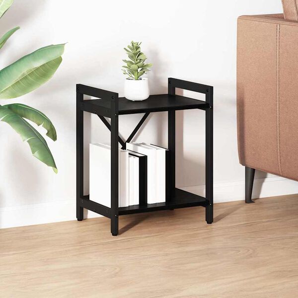 vidaXL Bookshelf Black Oak 40 x 30 x 50 cm Engineered Wood