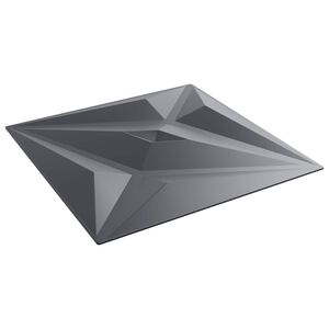 vidaXL Wall Panels Star 12 pcs Star Grey 50 x 50 cm XPS Foam