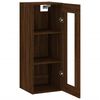 vidaXL Wall Mounted Cabinet Brown Oak 34.5x34x90 cm