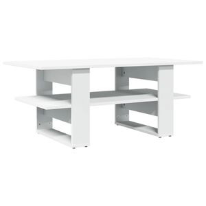 vidaXL Coffee Table White 102x55x42 cm Engineered Wood