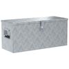 vidaXL Aluminium Box 80x30x35 cm Silver