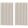 vidaXL Voile Curtain 2 pcs Sand 175 x 140 cm Polyester